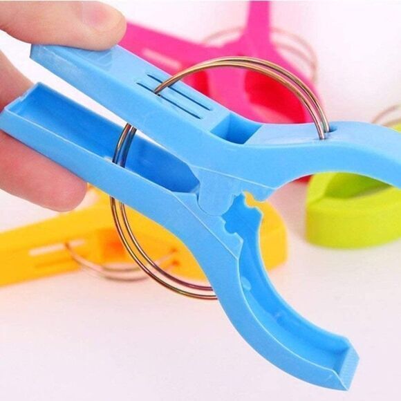 Colorful Beach Towel Clips, Beach Clips, Towel Clips for Beach Chair, Blankets,‎ - Picture 5 of 7